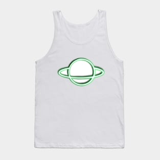 Neon green planet Tank Top